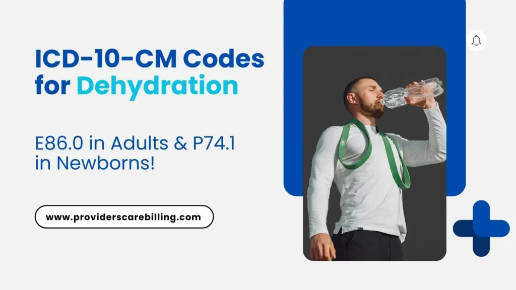 ICD-10-CM Codes for Dehydration E86.0 in Adults & P74.1 in Newborns