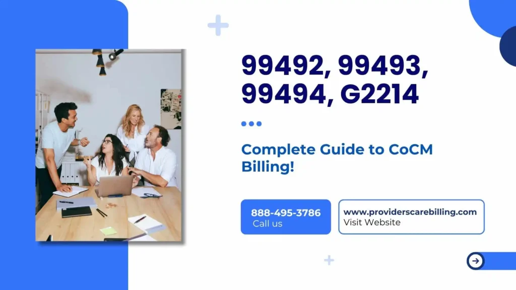 complete guide to COCM billing 99492, 99493, 99494, G2214