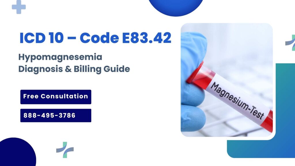 Hypomagnesemia ICD 10 – Code E83.42, Diagnosis & Billing Guide